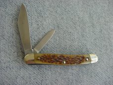 Vintage ULSTER, U.S.A., Etched, Serpentine, Bone Handle Jack Knife Vintage ULSTER, U.S.A., Etched, Serpentine, Bone Handle Jack Knife