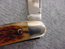 Vintage ULSTER, U.S.A., Etched, Serpentine, Bone Handle Jack Knife Vintage ULSTER, U.S.A., Etched, Serpentine, Bone Handle Jack Knife
