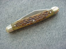 Vintage ULSTER, U.S.A., Etched, Serpentine, Bone Handle Jack Knife Vintage ULSTER, U.S.A., Etched, Serpentine, Bone Handle Jack Knife