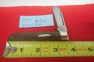 10 DOT 11031 SH WALNUT SCALES CASE XX 1970 PRE OWNED & CARED FOR GOOD ACTION FROM STORAGE