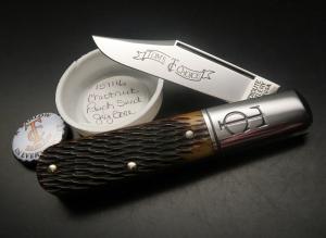 GEC #15 Tom's Choice TC Sawyer Barlow Clip Point Chestnut Jigged Bone SFO Charlie Campagna 151116  