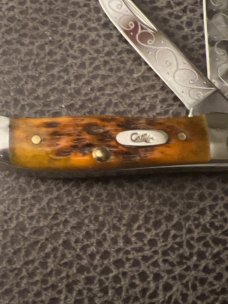 2010 Case XX USA TH 62165 SS Autumn Bone Handle Pocket Hunter Custimized By Joshua B Kidd With COA 2010 Case XX USA TH 62165 SS Autumn Bone Handle Pocket Hunter Custimized By Joshua B Kidd With COA