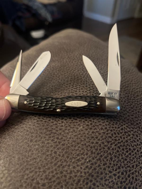 1974 Case XX USA 64047P Rare Derlin Handles For Flesh Only 4 Blade Punch Never Used Or Carried 1974 Case XX USA 64047P Rare Derlin Handles For Flesh Only 4 Blade Punch Never Used Or Carried