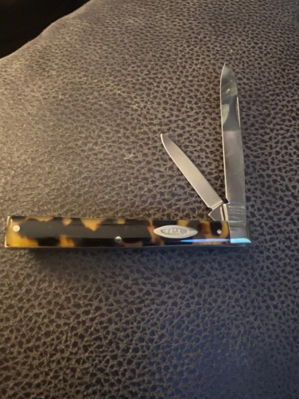 W R Case & Sons Bradford Pa 7 285 Solingen Germany Tortise Shell Handle Doctors Knife With 2 Blades