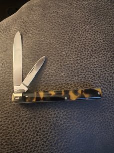 W R Case & Sons Bradford Pa 7 285 Solingen Germany Tortise Shell Handle Doctors Knife With 2 Blades