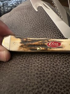 2007 Case XX USA 5354GS SS Fat & Gnarly Stag Handle Trapper With Speer, Guthook & Saw Blade Like New 2007 Case XX USA 5354GS SS Fat & Gnarly Stag Handle Trapper With Speer, Guthook & Saw Blade Like New
