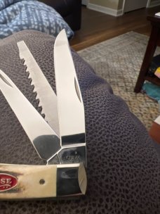 2007 Case XX USA 5354GS SS Fat & Gnarly Stag Handle Trapper With Speer, Guthook & Saw Blade Like New 2007 Case XX USA 5354GS SS Fat & Gnarly Stag Handle Trapper With Speer, Guthook & Saw Blade Like New
