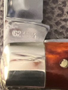 1972 Case XX USA 8 Dots 6235 1/2 Reddish Bone Handles Jack Knife With Two Blades & Spotless Well