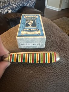 Pa 19USA93 GLS 72007 1/2 Glitter Striped Trapper Case Classic With Two Great Blades In Original Box Pa 19USA93 GLS 72007 1/2 Glitter Striped Trapper Case Classic With Two Great Blades In Original Box