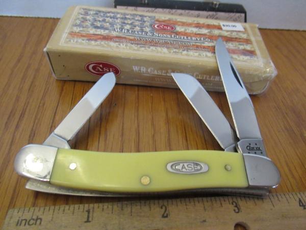 Case XX 2005  Yellow Delrin Stockman Pattern #  6318 CV 
