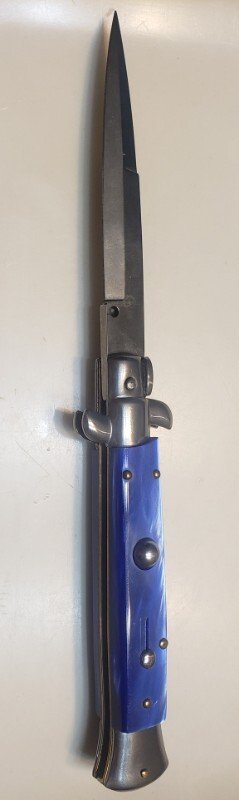   9.0" Frank Beltrame Switchblade Blue Scales