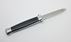 Vintage OTF Out the Front Automatic Switchblade Early K-108 - Smooth Black Handles Vintage OTF Out the Front Automatic Switchblade Early K-108 - Smooth Black Handles