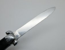 Vintage OTF Out the Front Automatic Switchblade Early K-108 - Smooth Black Handles Vintage OTF Out the Front Automatic Switchblade Early K-108 - Smooth Black Handles