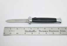 Vintage OTF Out the Front Automatic Switchblade Early K-108 - Smooth Black Handles Vintage OTF Out the Front Automatic Switchblade Early K-108 - Smooth Black Handles