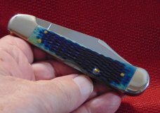 MIB 1997 CASE XX USA  61549L SS  DOTS TEAL GREEN JIGGED BONE THE 1ST CASE QUALITY TEST RUN 380 MADE