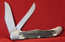 QUEEN STEEL # 39 FOLDING HUNTER 1958 – 1960 TANG STAMP IS Q STEEL ETCHED BLADE WINTERBOTTOM BONE QUEEN STEEL # 39 FOLDING HUNTER 1958 – 1960 TANG STAMP IS Q STEEL ETCHED BLADE WINTERBOTTOM BONE