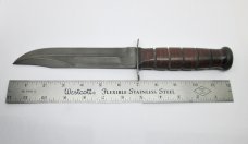 KA-BAR USA 12" USMC Fixed Blade Fighting/Combat Knife w/Leather Sheath