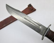 KA-BAR USA 12" USMC Fixed Blade Fighting/Combat Knife w/Leather Sheath