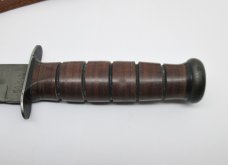 KA-BAR USA 12" USMC Fixed Blade Fighting/Combat Knife w/Leather Sheath
