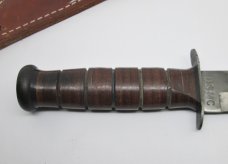 KA-BAR USA 12" USMC Fixed Blade Fighting/Combat Knife w/Leather Sheath