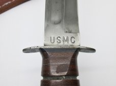 KA-BAR USA 12" USMC Fixed Blade Fighting/Combat Knife w/Leather Sheath