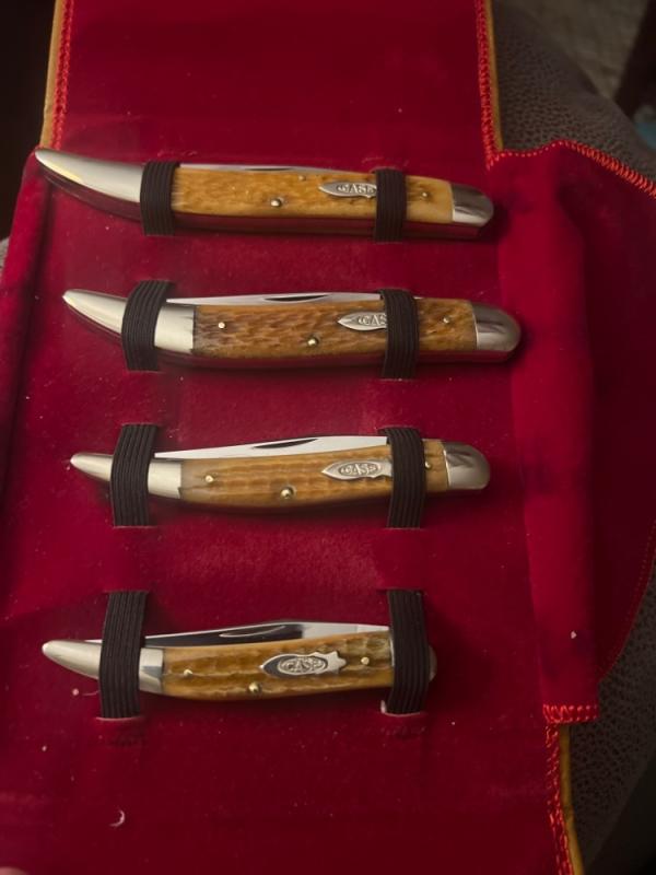1994 Case XX $1.00, .75, .50, .25 , 4 Toothpick Set Limited Editiom 1 of 250 Made In Case With COA