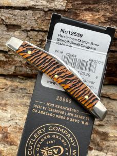 CASE XX ** SFO 2023 PERSIMMON ORANGE BONE TIGER STRIPE SMALL 4 BLADE CONGRESS CASE XX ** SFO 2023 PERSIMMON ORANGE BONE TIGER STRIPE SMALL 4 BLADE CONGRESS