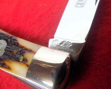 QUEEN CUTLERY CO TITUSVILLE #3 AMBER BONE JACK D2 STEEL MINT BEAUTY WITH SNAP QUEEN CUTLERY CO TITUSVILLE #3 AMBER BONE JACK D2 STEEL MINT BEAUTY WITH SNAP