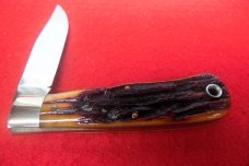 QUEEN CUTLERY CO TITUSVILLE #3 AMBER BONE JACK D2 STEEL MINT BEAUTY WITH SNAP QUEEN CUTLERY CO TITUSVILLE #3 AMBER BONE JACK D2 STEEL MINT BEAUTY WITH SNAP