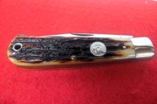 QUEEN CUTLERY CO TITUSVILLE #3 AMBER BONE JACK D2 STEEL MINT BEAUTY WITH SNAP QUEEN CUTLERY CO TITUSVILLE #3 AMBER BONE JACK D2 STEEL MINT BEAUTY WITH SNAP