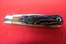 QUEEN CUTLERY CO TITUSVILLE #3 AMBER BONE JACK D2 STEEL MINT BEAUTY WITH SNAP QUEEN CUTLERY CO TITUSVILLE #3 AMBER BONE JACK D2 STEEL MINT BEAUTY WITH SNAP