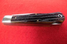 QUEEN CUTLERY CO TITUSVILLE #3L LOCKBACK AMBER BONE JACK D2 STEEL MINT BEAUTY WITH SNAP