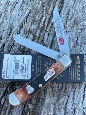 CASE XX ** SFO 2023 CHRISTMAS BELL GINGERBREAD BROWN SAWCUT JIG BONE TRAPPER