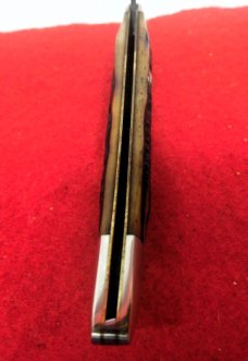 QUEEN CUTLERY CO TITUSVILLE #20 AMBER BONE 5" PH-D2 TOOL STEEL MINT TEXAS TOOTHPICK YEAR?