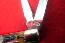 QUEEN CUTLERY CO TITUSVILLE #96 DOCTORS KNIFE AMBER BONE STAG TOOL STEEL MINT YR.UNKNOWN QUEEN CUTLERY CO TITUSVILLE #96 DOCTORS KNIFE AMBER BONE STAG TOOL STEEL MINT YR.UNKNOWN