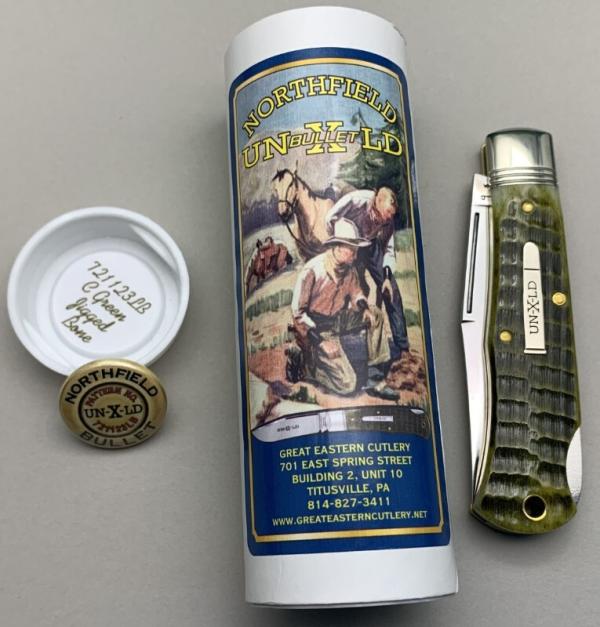 Great Eastern Cutlery, Northfield UN-X-LD Bullet (721123LB) ...............New in The Tube. ..(961) Great Eastern Cutlery, Northfield UN-X-LD Bullet (721123LB) ...............New in The Tube. ..(961)