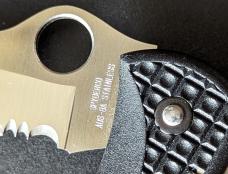 Early 1990'S Spyderco Seki Japan AUS-8A Stainless, Rare 6" closed 10 3/4" OVERSIZED Lockback Knife