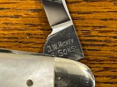 J. W. Hickey & Sons 0134 Washington Fayette County Whittler w/MOP Scales J. W. Hickey & Sons 0134 Washington Fayette County Whittler w/MOP Scales