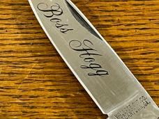 Wallace Cut. Co. Boss Hogg Lockback Knife w/ Bone Scales & Embellished Bolsters Japan Wallace Cut. Co. Boss Hogg Lockback Knife w/ Bone Scales & Embellished Bolsters Japan