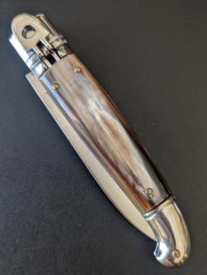 NOS 20cm/ 8" AKC/SKM BIRDHEAD LEVERLOCK BRAZILIAN HORN AUTO 