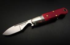 Great Eastern Cutlery #25 EO Beerlow Red Sawcut Bone GEC Easy Open 252123 Great Eastern Cutlery #25 EO Beerlow Red Sawcut Bone GEC Easy Open 252123