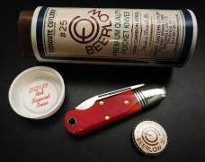 Great Eastern Cutlery #25 EO Beerlow Red Sawcut Bone GEC Easy Open 252123 Great Eastern Cutlery #25 EO Beerlow Red Sawcut Bone GEC Easy Open 252123