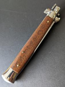 GIOVANNI BELTRAME 28CM 11" FLAT BLADE AUTO IN PALISANDER WOOD ...NEW GIOVANNI BELTRAME 28CM 11" FLAT BLADE AUTO IN PALISANDER WOOD ...NEW