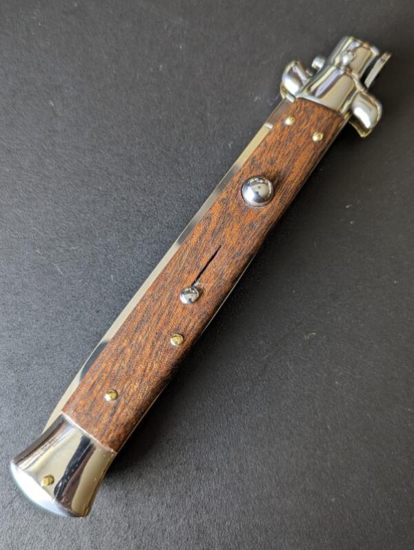 GIOVANNI BELTRAME 28CM 11" FLAT BLADE AUTO IN PALISANDER WOOD ...NEW GIOVANNI BELTRAME 28CM 11" FLAT BLADE AUTO IN PALISANDER WOOD ...NEW