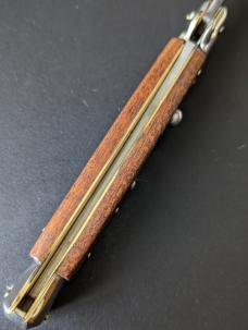 GIOVANNI BELTRAME 28CM 11" FLAT BLADE AUTO IN PALISANDER WOOD ...NEW GIOVANNI BELTRAME 28CM 11" FLAT BLADE AUTO IN PALISANDER WOOD ...NEW