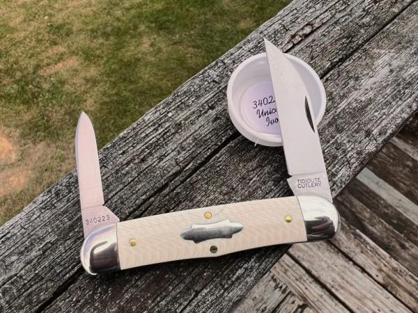 GEC ** TIDIOUTE 340223 S UNICORN IVORY CAMEL BACK CONGRESS KNIFE KNIVES GEC ** TIDIOUTE 340223 S UNICORN IVORY CAMEL BACK CONGRESS KNIFE KNIVES