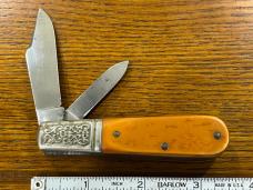 Schrade 2-Blade Barlow w/Smooth Bone Scales & Embellished Bolster Schrade 2-Blade Barlow w/Smooth Bone Scales & Embellished Bolster