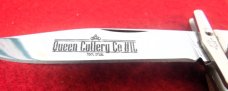 QUEEN CUTLERY CO TITUSVILLE #1L SWING GUARD AMBER BONE MINT BEAUTY WITH SNAP QUEEN CUTLERY CO TITUSVILLE #1L SWING GUARD AMBER BONE MINT BEAUTY WITH SNAP