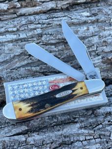 CASE XX ** 1994 STAG DOG LEG TRAPPER NICE STAG CASE XX ** 1994 STAG DOG LEG TRAPPER NICE STAG