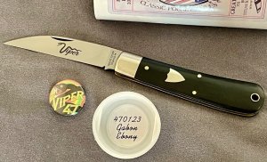 Great Eastern Cutlery GEC 47 Viper NIT Gabon Ebony 470123